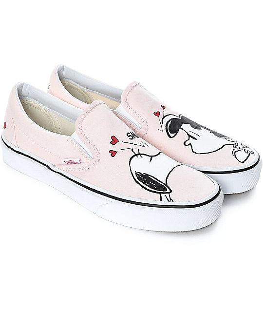 Vans x peanuts classic slip-on shoes Clearance
