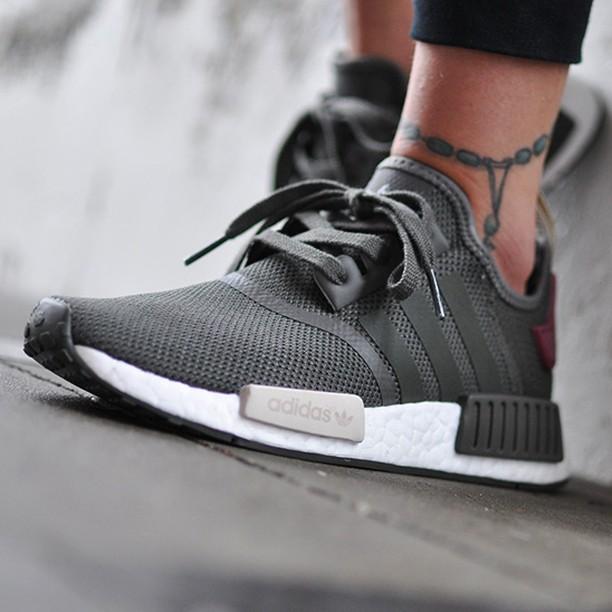 NMD R1 Utility Grey Maroon - DistriSneaks