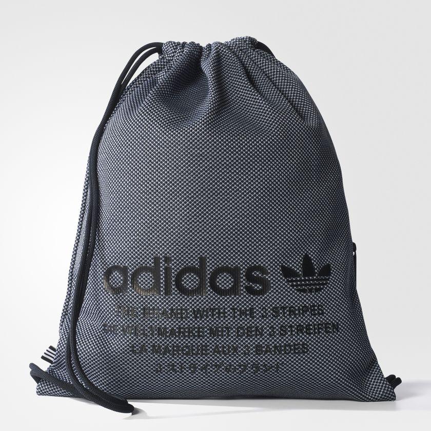 NMD Gym Sack (Black / Greyish Blue) - ENStest