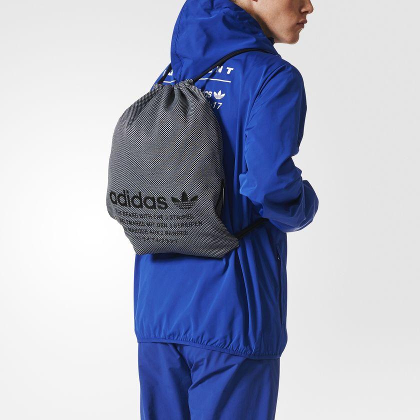 NMD Gym Sack (Black / Greyish Blue) - ENStest