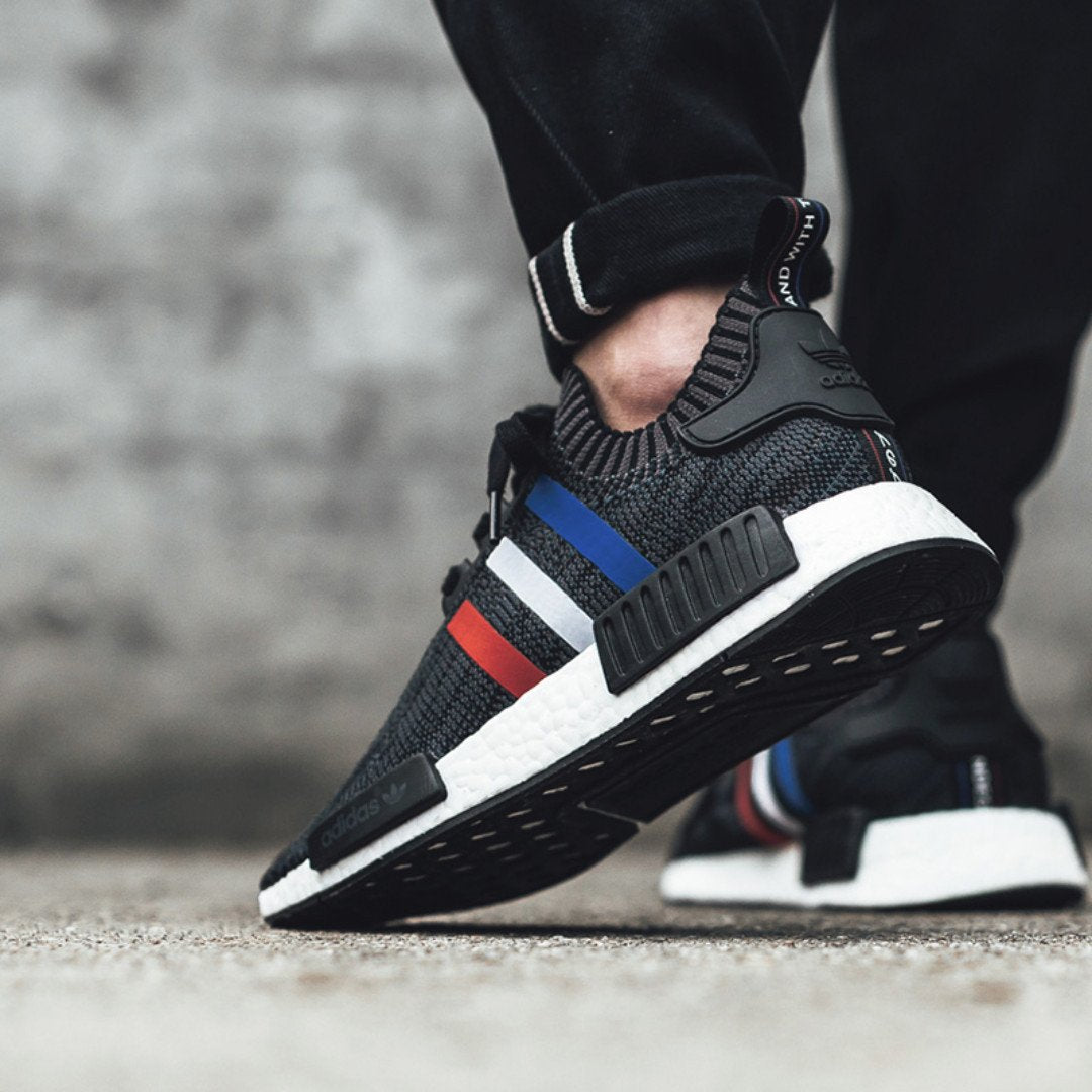 Nmd r1 black tricolor Clearance